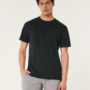 Hollister Black Short Sleeve Tee Classic Crew Neck